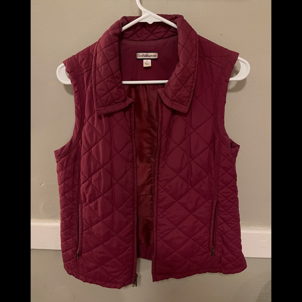 Dark Pink Bubble Vest